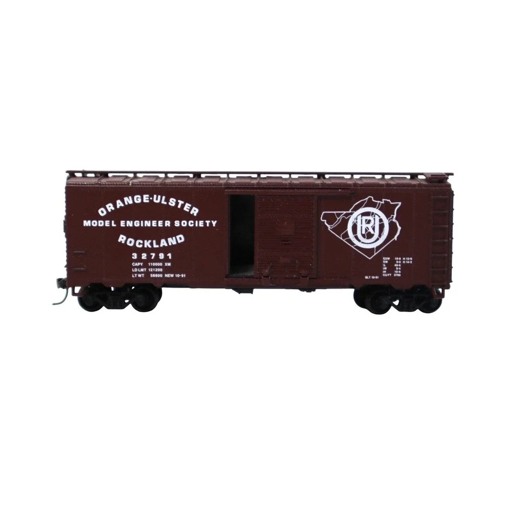 HO Scale Orange-Ulster Model Engineer‎ Society Rockland Boxcar 32791 Tuscan Red
